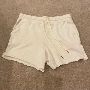 Sundry Cream Sweat Shorts